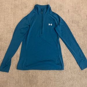 Women’s Small Teal Under Armour Active/Running Quarter Zip